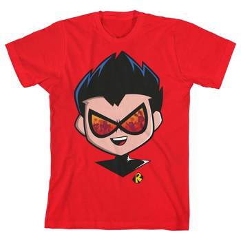 Teen Titans Robin Youth Red Graphic Tee