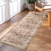 Washable Vintage Living Room Rugs,Floral Print Retro Accent Bedroom Carpet, Large Non Slip Area Rug for Kitchen Dining Room - 3 of 4