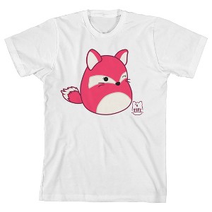 Squishmallows Fifi Crew Neck Short Sleeve Youth White T-shirt - 1 of 3