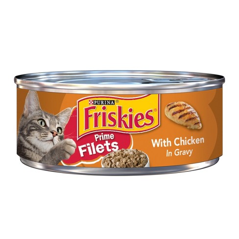 Purina Friskies Prime Filets (Chicken in Gravy) - Cat Food - 5.5oz Can ...