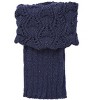 INSPIRE CHIC Women's Knitted Solid Color Warm Knee High Length Ribbed Leg Warmers - 4 of 4