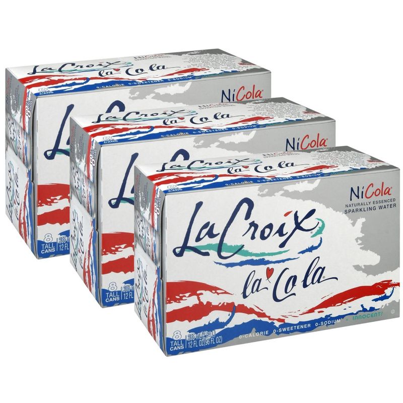 La Croix NiCola Sparkling Water - Case of 3/8 pack, 12 oz, 1 of 8