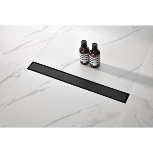 Linear Shower Drain with Removable Quadrato Pattern Grate, 304 Stainless Shower Drain Included Hair Strainer and Leveling Feet - 1 of 1
