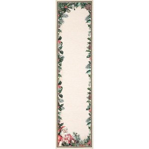 Fulvari Christmas Santa Claus Area Rug, Christmas Tree Rug Washable Non Slip,Carpet for Nursery Living Dorm,Christmas Decorations - 1 of 4