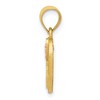 Black Bow Jewelry 14k Two Tone Gold Grace Collection 15mm Heart Initial H Pendant - 2 of 4