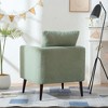 CAVINAS Accent Chairs for Bedroom, Modern Upholstered Armchair, Mid Century Fabric Lounge Chair, Comfortable Reading Chair with Wood Legs - 2 of 4