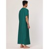 Lars Amadeus Men's Short Sleeves Sleep Lounge Sleepwear Long Nightgown - 4 of 4