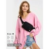 EXLURA EXLURA Womens Spring Long Sleeve Shirts V Neck Casual Maternity Tops Loose Babydoll Pullover Dressy Tunic Blouse Outfits 2025 Apricot - 3 of 4