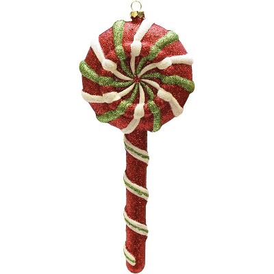 Northlight 9" Peppermint Twist Lollipop Ornament - Red/Green