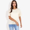 Anna-Kaci Women's Short Sleeve Waffle Knit Top with Chest Pocket for Daily Wear - 4 of 4