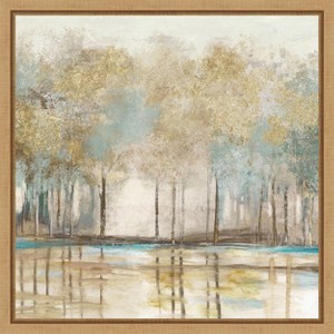 Amanti Art Woodlot I (Trees) by Allison Pearce Canvas Wall Art Print Framed 16 x 16-in. - 1 of 4