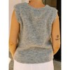 Women's Kiara Wool Knit Buttoned Vest - FRNCH - 3 of 4