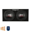 MTX Audio TNP212D2 Terminator Series Dual 12" 400W RMS Sealed Enclosure and Mono Block Amplifier - 2 of 4