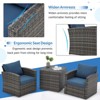 Cescia 7-Piece  PE Rattan Sofa Set, Garden Patio Wicker Sectional Sofa Set with Storage Coffee Table & End Table for Backyard, Porch, Balcony,Gray - 4 of 4