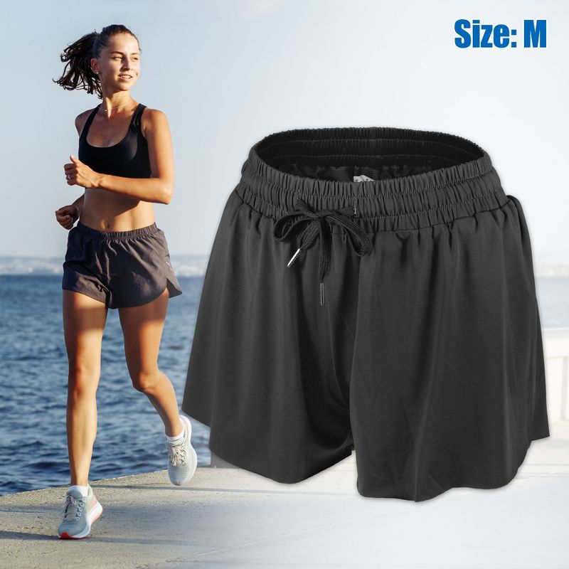 Unique Bargains Womens Flowy Running Shorts Casual High Waisted Workout Shorts 1Pc, 5 of 7