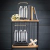 Sullivans 11.75" & 11" Modern & Metal Bottle Vase Set of 2, Glass - 3 of 3