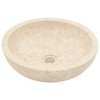 VidaXL Sink 15.7"x4.7" Marble Cream - 3 of 4