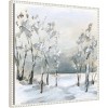 Amanti Art 22"x22" Snowy Winter Trees by Katrina Pete Framed Canvas Wall Art - 2 of 4