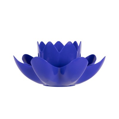 Swimline HydroTools Swimming Pool or Spa Floating Flower Candle Light 7.5" - Blue