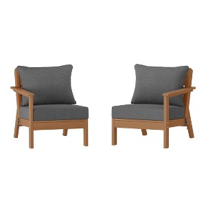 WestinTrends Avalon Outdoor Patio HDPE Loveseat Sofa with Patio Cushions - 1 of 4