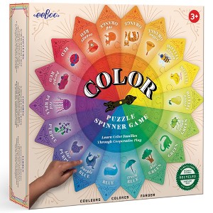 eeBoo: Color Puzzle Spinner Game - 24 Color Puzzle Pieces, Ages 3+, 1-3 Players - 1 of 4