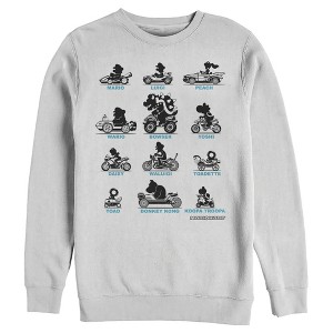 Men's Nintendo Mario Kart Silhouette Grid Sweatshirt - 1 of 3