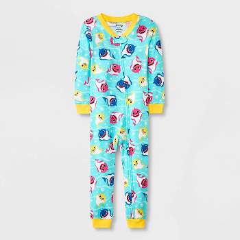 Toddler Girls' Baby Shark Snug Fit Union Suit - Green