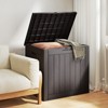 FURNIinspire Deck Boxes, Portable Storage Box with Waterproof Function for Patio Furniture, Garden Tools, All Weather Use, Brown, 22"*17.1"*20.9" - 2 of 4