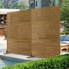 Dovelina Metal Outdoor Privacy Screen Freestanding Patio Decorative Screen (Set of 2) - 2 of 4
