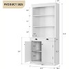 71" Tall Bookshelf and Bookcase with Drawer, Bookshelf with Door and 2 Drawers, Wood Bookshelves Storage Cabinets for Home, Office, Living Room - 2 of 4