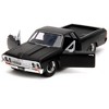 1967 Chevrolet El Camino Matt Black "Fast & Furious" Series 1/32 Diecast Model Car by Jada - 2 of 4