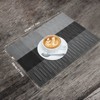Aoibox Black Placemats Set of 4, Heat-Resistant Washable Non-Slip Vinyl Woven Table Mats for Kitchen Dining Table Decoration Indoor Outdoor - 2 of 4
