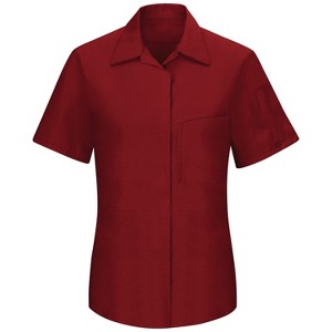 Red Kap Women's Short Sleeve Performance Plus Shop Shirt With Oilblok Technology - 1 of 4