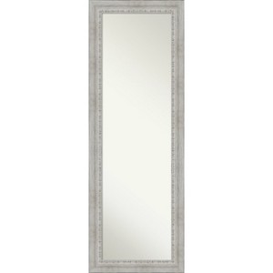 Amanti Art Rustic White Wash Non-Beveled Wood On the Door Mirror Full Length Mirror, Wall Mirror 52.5 in x 18.5 in - 1 of 4