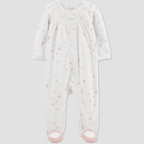 White newborn online pajamas