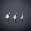 Jewelry Avalanche 22G 14K Gold Pear-shape Moissanite Nose Bone Stud - 2 of 3