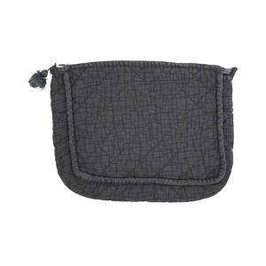 Saro Lifestyle Soft Cotton Quilted Cosmetic Bag - 1 of 4