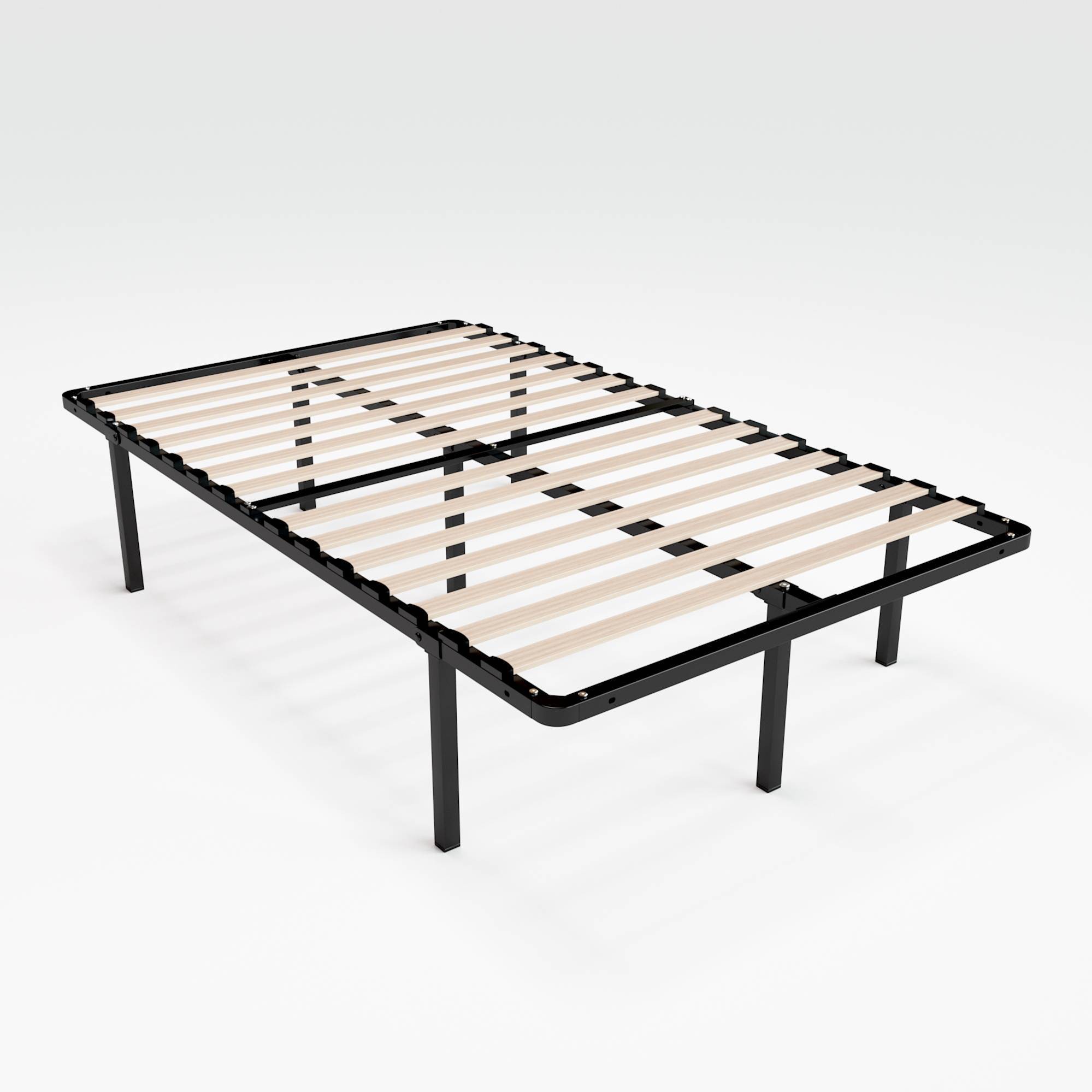14" Twin Cynthia My Euro Smart Base/Wooden Slats Mattress Foundation - Zinus
