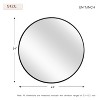 Dovelina Round Aluminum Framed Bathroom Vanity Mirror Hanging Mirror（Set of 2) - 3 of 4
