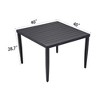 Lightweight Aluminum Frame Square Table For Lawn, Garden, - 4 of 4