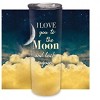Elanze Designs Love You Moon Midnight Clouds 20 ounce Stainless Steel Travel Tumbler - 2 of 4