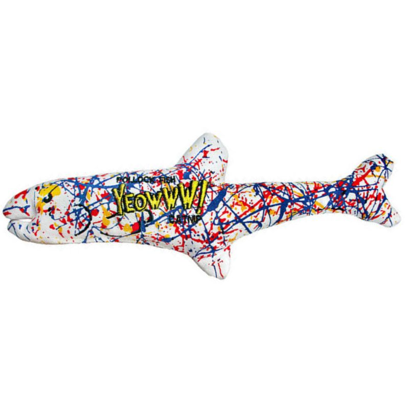 YEOWWW! Organic Catnip 3-Toy Variety Pack with Rainbow, Banana, and Pollock, 3 of 4