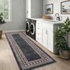 Machine Washable Runner Rugs 2x6 Modern Geometric Hallway Rugs with Non-Slip Backing Low Pile Indoor Carpet for Entrance Kitchen Bedroom - 3 of 4