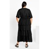 Women's Plus Size Ana Tie Dress - black | CITY CHIC - image 2 of 4