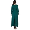 Maternity V-Neck Long Sleeve Maxi Dress - 24seven Comfort Apparel™ - 3 of 4