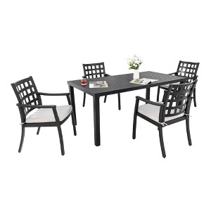 UNISOAR Modern Classic 5PC Outdoor Patio Dining Set - 1 of 4