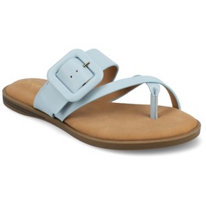Journee Women's Layra Flat Sandals - 1 of 4