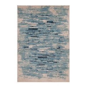 Modern Distressed Abstract Indoor Runner or Area Rug by Blue Nile Mills - 1 of 4