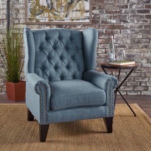 Modern Antique-styled armchair Tufted for living room-Christopher Knight Home - 1 of 4