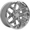 OE Wheels CV98B 20 Inch Rim Fits Silverado 1500 Snowflake Style 6x139.7 20x9 Chrome - Hollander 5668 (1) - 3 of 4